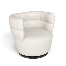 Poltrona Girevole in Pelle