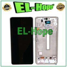 DISPLAY LCD OLED PER SAMSUNG GALAXY A53 5G 2022 SM A536 A536B TOUCH FRAME BIANCO