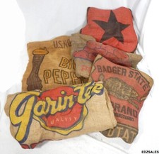 5 sacchetti vintage in tela di