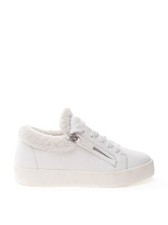 Sneaker Bianca con Pelo Giuseppe Zanotti