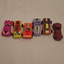 6 piccole auto in metallo