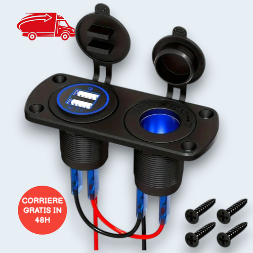 Doppia porta usb led - porta,