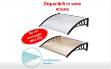 PENSILINA TETTOIA MODULABILE IN POLICARBONATO FUME' O TRASPARENTE ALVEOLARE