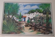 Dipinto acquerello paesaggio