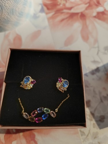Collana con orecchini argento - con,