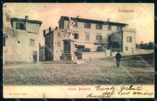 Firenze Settignano Piazza Desiderio Monumento cartolina JK0794