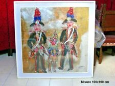 Quadro Gendarmi con Pinocchio Firma Maurilio Colombini Arte Pittura Livorno