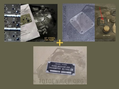 Kit restauration radio bc1000 - restauration,