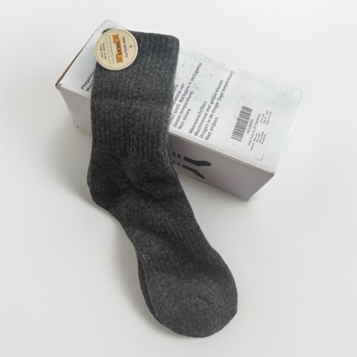 Calze grigie lana alta - 55%,