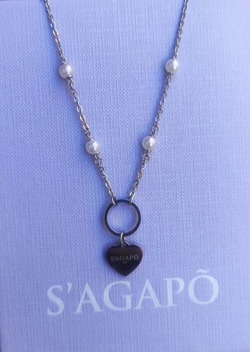 Sagapo collana perle - , bianche