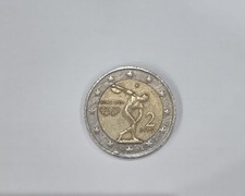 Moneta 2 Euro olimpiadi Atene 2004 Errore di conio