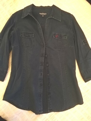 Camicia donna jeans blu - blu, scuro