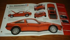 1983 MATRA MURENA S SPEC SHEET