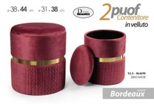 2 POUF CILINDRICO CONTENITORE