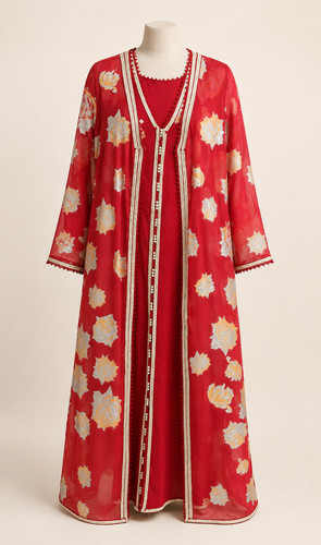 Abito cobalt sky abaya - cobalt, rosso