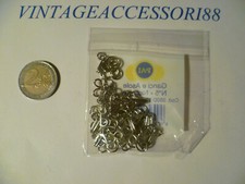 GANCI E ASOLE N° 5 COL ARGENTO SET 20 PAIA X SARTORIA GONNA PAI ART 350D 50 NI
