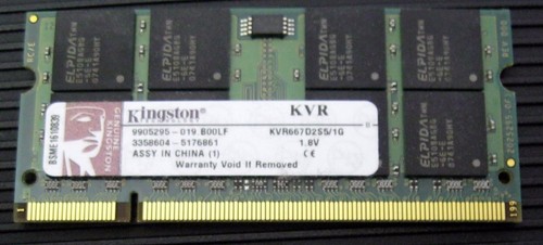 Modulo ram kingston - 1g,