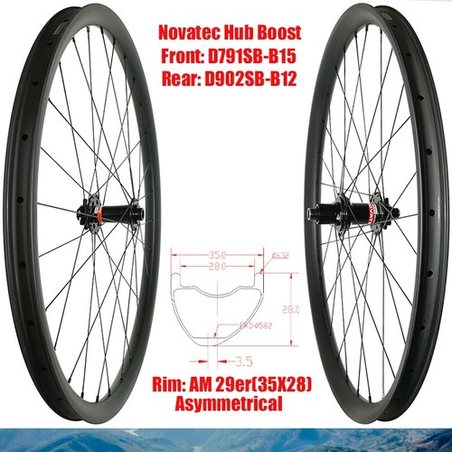 Set ruote carbonio bicicletta