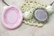 stampi gomma siliconica a forma di base cammeo per fimo cernit formine