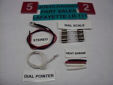 Lafayette Ricevitore LR-111 Kit completo di lampade di ricambio. Le lampade sono nuove. Testato.