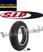 11822 COPERTONE + CERCHIO SIP NERO TUBELESS 2.50X10 VESPA 125 150 PX ARCOBALENO
