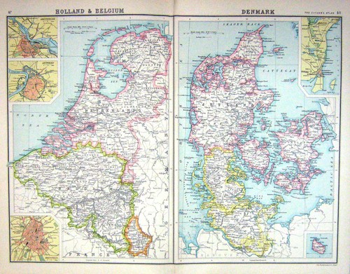 Vecchia mappa bartolomeo c1900 - vecchia,