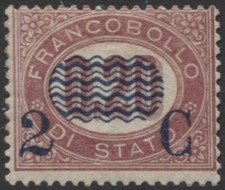 REGNO - 1878 onduline 2 C. su