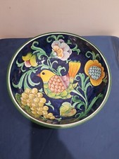 Ciotola In Ceramica Spaghettiera Italia Toscana S.Gimignano Decorata A Mano Ø35