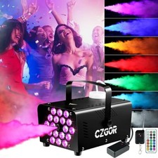 Macchina Del Fumo Professionale 600W Con 18 Luci LED Colorate Controllo Remoto