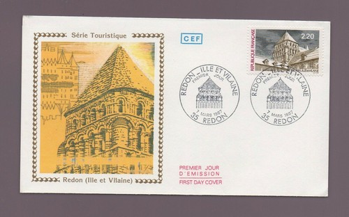 Fdc 1987 série turistica - fdc,