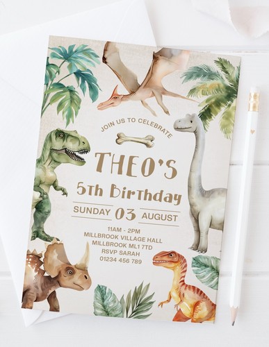 Inviti dinosauri confezione - dinosauri,