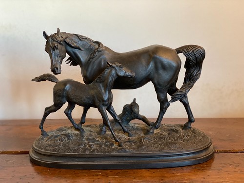 Statua bronzo cavalli - , fine