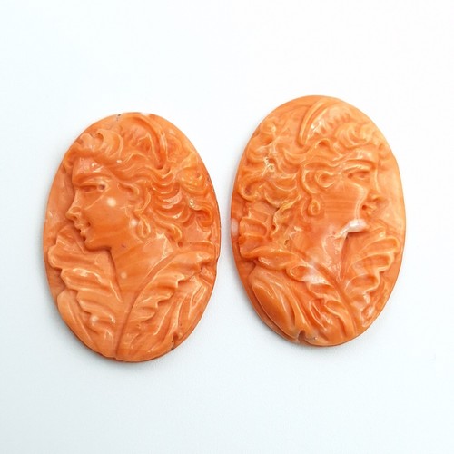 Antichi orecchini corallo - antichi,