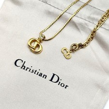 Collana Christian Dior logo CD