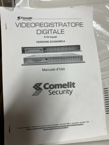 Registratore dvr comelit - registratore,