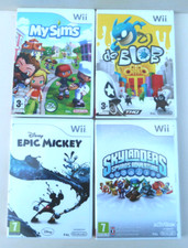 Nintendo Wii Epic Mickey My Sims De Blob Skylanders PAL Excellent Etat Complet