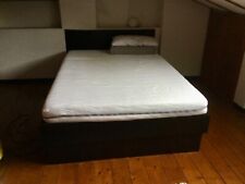 struttura letto ikea, una piazza e mezzo, colore nero