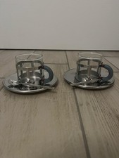 tazzine Alessi con sottotazza e cucchiaino