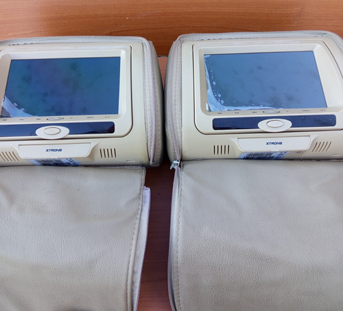 Coppia poggiatesta beige - poggiatesta,