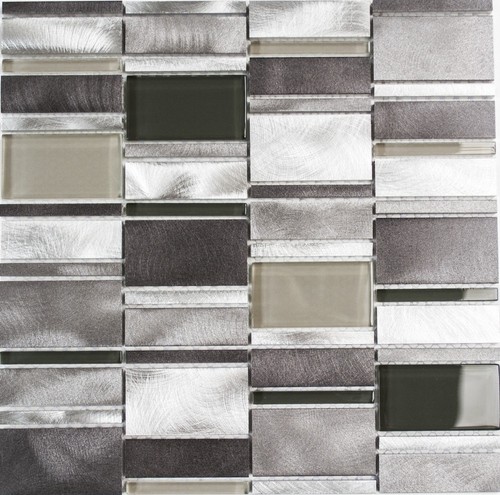 Mosaikmatte alluminio vetro - alluminio,