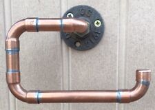 COPPER PIPE TOILET ROLL HOLDER