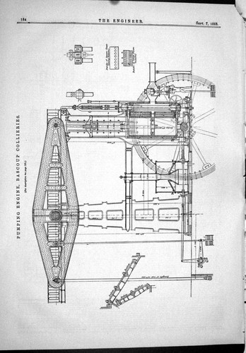 Vecchio motore pompaggio