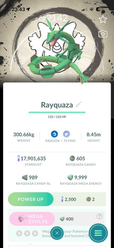 Rayquaza sfondo speciale - speciale, go