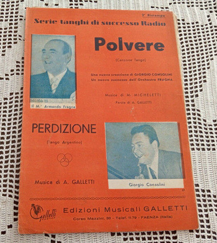 Spartito polvere perdizione - polvere,