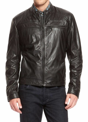 Giacca moto casual - in, vera