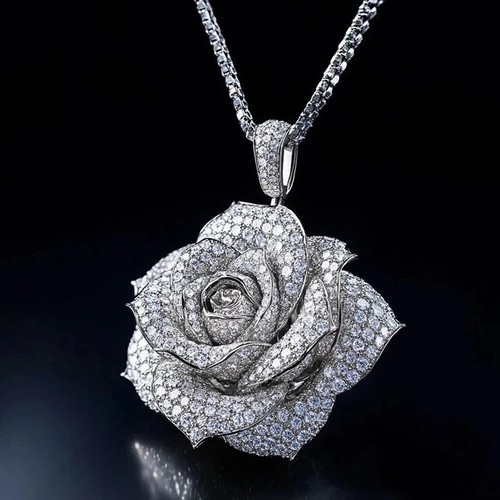 Ciondolo charm fiore rosa - ciondolo,