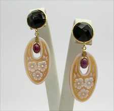 18Kt YELLOW GOLD EARRINGS WITH