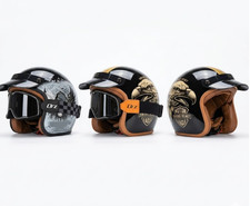 Casco moto retrò scrambler