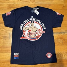 2025 MSG NEW YORK JOHN CENA FAREWELL TOUR FINAL RAW WWE T-SHIRT NYC UOMO LARGE 