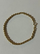 Bracciale maglia corda oro